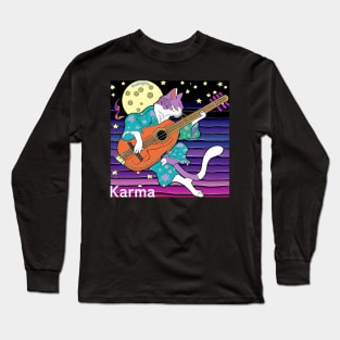 Karma is a cat Midnights Long Sleeve T-Shirt